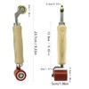 Welding Handheld Roller,40mm Silicone Seam Roller with 6mm Brass Detail