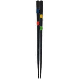 Aoba Children's Chopsticks, Dishwasher Safe, Natural Wood, Dragonfly Ball, Four Seasons Color, Black, 7.1 inches (18 cm)