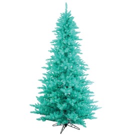Vickerman Tree with 234 PVC tips & 100 Dura-lit LED Italian Style lights on Wire, 3', Aqua