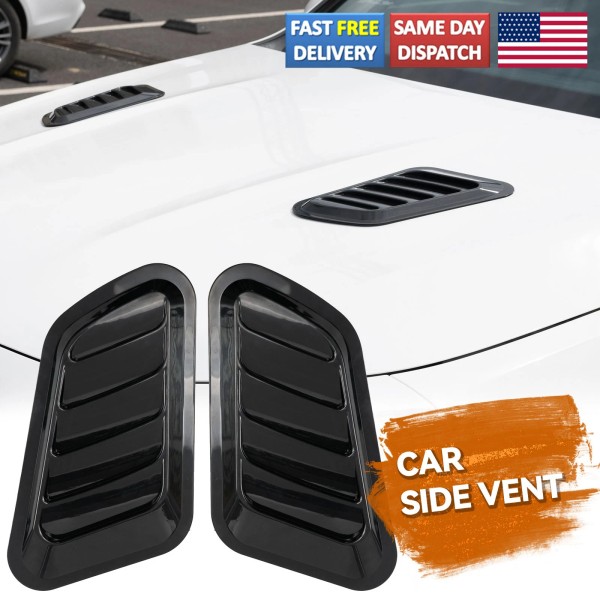 Unbranded X2 Universal Car Hood Intake Flow Scoop Bonnet Cover