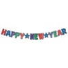 Beistle 1-Pack Glittered Happy New Year Streamer, 8 1/2 by