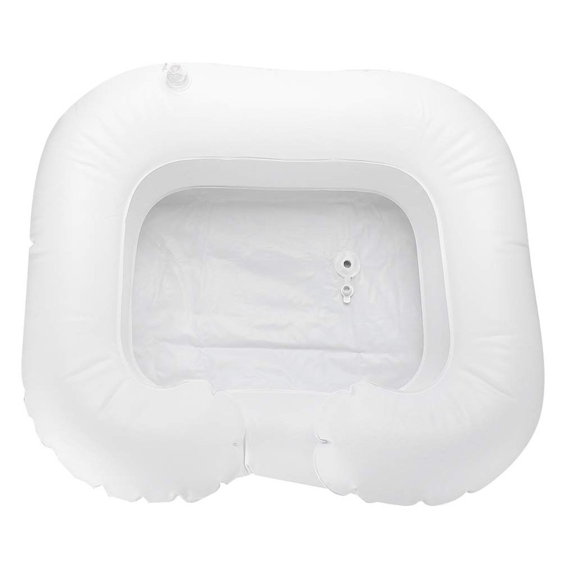 Cómodo lavabo inflable para champú, lavabo inflable de PVC para