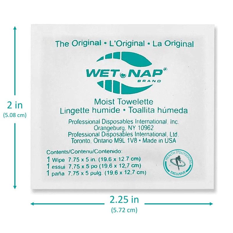HAO Hand Cleansing Pre-Moistened Refreshing Handynaps Wet Naps Moist Towelettes