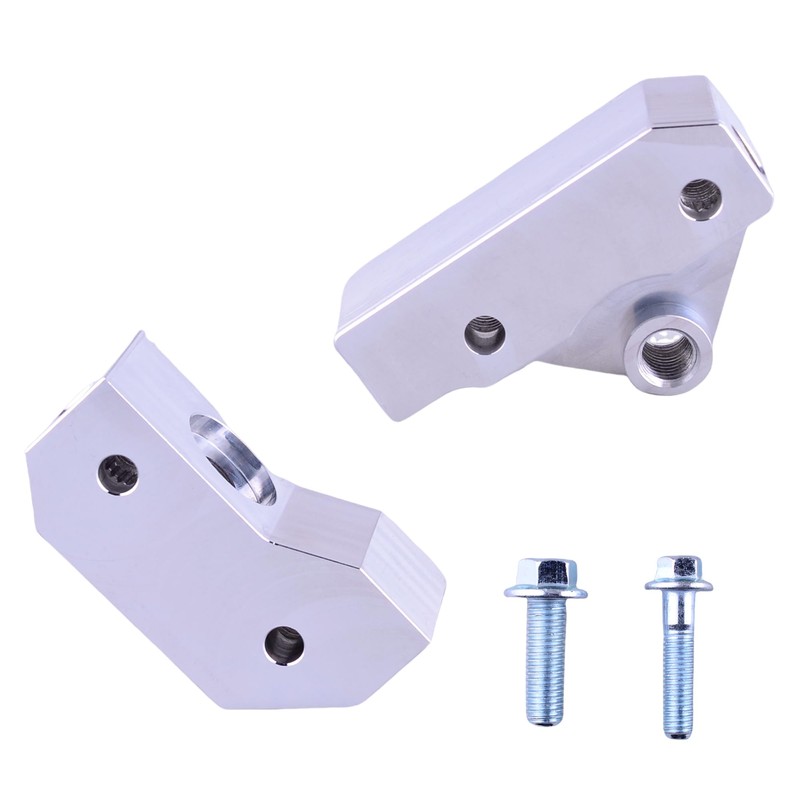 Mallofusa Knock Sensor Relocation Brackets Compatible for Chevy LS GM