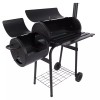 Unbranded 43" Charcoal Smoker BBQ Grill Outdoor Portable Patio Backyard