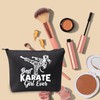 TOBGBE Funny Karate Gift Best Karate Girl Ever Taekwondo Zipper
