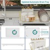 Buruis Dish Drying Rack for Kitchen Countertop, Large Capacity Gold