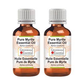 Greenwood Essential Pure Myrtle Essential Oil (Myrtus communis) Steam Distilled 100ml x 2 (6.76 oz)