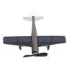 Solar Airplane Rotating Propellers Zinc Alloy Plastic Easy Assembly Solar