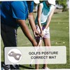 OHPHCALL Golf Swing Corrector Mat Practice Golf Swing Training Aid