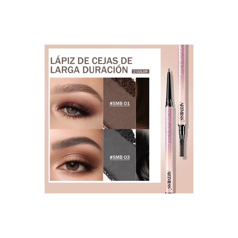 Artmiss Lápiz Cejas Con Cepillo Gris 0.1g Maquillaje Cejas