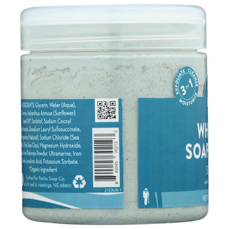 PACHA SOAP Sea Mud Whipped Soap Scrub, 8 OZ