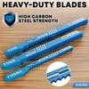 EffektWerk 10-Piece Jigsaw Blade Set, Heavy-Duty Carbide Jigsaw Blades w/Storage