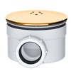 SPARES2GO Shower Trap for 90mm Tray Plug Hole 1.5" Luxury