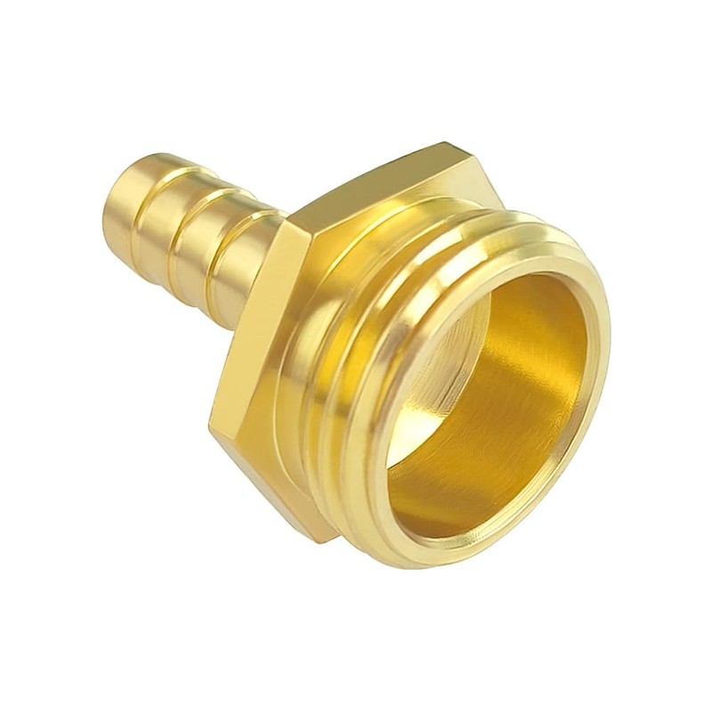 Hooshing 2PCS Garden Hose Male Adapter 1/4" Barb x 3/4"