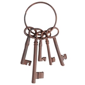 Fallen Fruits DB53 Cast Iron Small Keys, brown