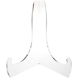 Plymor Clear Acrylic 60-Degree Angle Easel with Deep Support Ledges, 12" H x 10.625" W x 8.75" D (2 Pack)