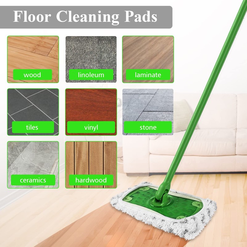 Reusable Mop Refill Pads Compatible with Flash Speedmop, Heavy Duty