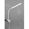 lightling Nella LED Clamp Light, Sensor Dimmer, On/Off Touch Function,