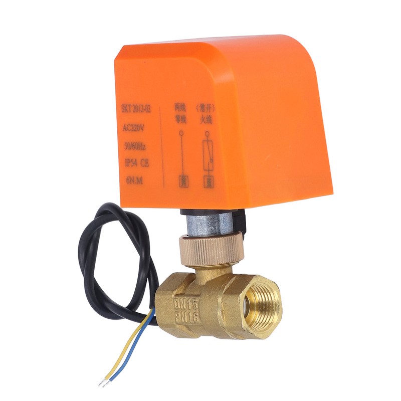 DN15 2 Way 2 Wire Electrical Ball Valve Normally Open