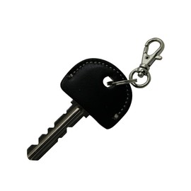 HERBE Cowhide Leather Key Cover, Select Color, Key Cap, Key Identification, Key Number NO, Half Round B Set (3 Piece Set)
