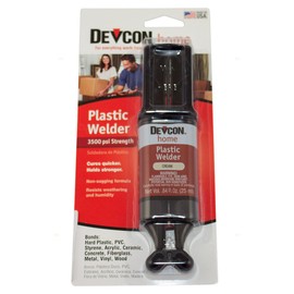 Devcon Home Plastic Welder Cream Colored Adhesive 1-OZ. Tube for Use On Hard Plastic, PVC, Styrene, Acrylic, Ceramic, Concrete, Fiberglass, Metal, Vinly, and Wood