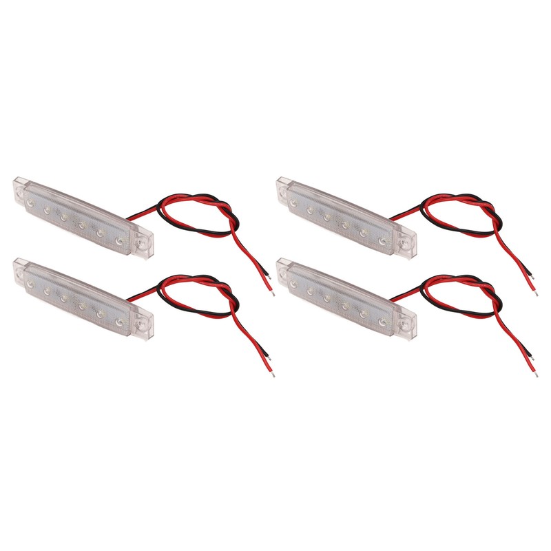 4PCS Side Marker Light PC LED Bright Light Waterproof Rust