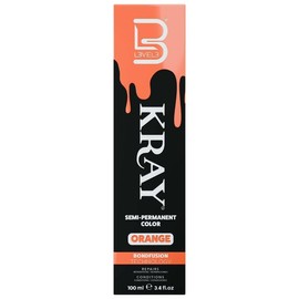 Level 3 Kray Semi Permanent Hair Color - Semi Permanent Hair Dye with Aloe Vera - Orange