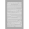 Chartpak Self-Adhesive Vinyl Capital Letters and Numbers, 1/2 Inches High,