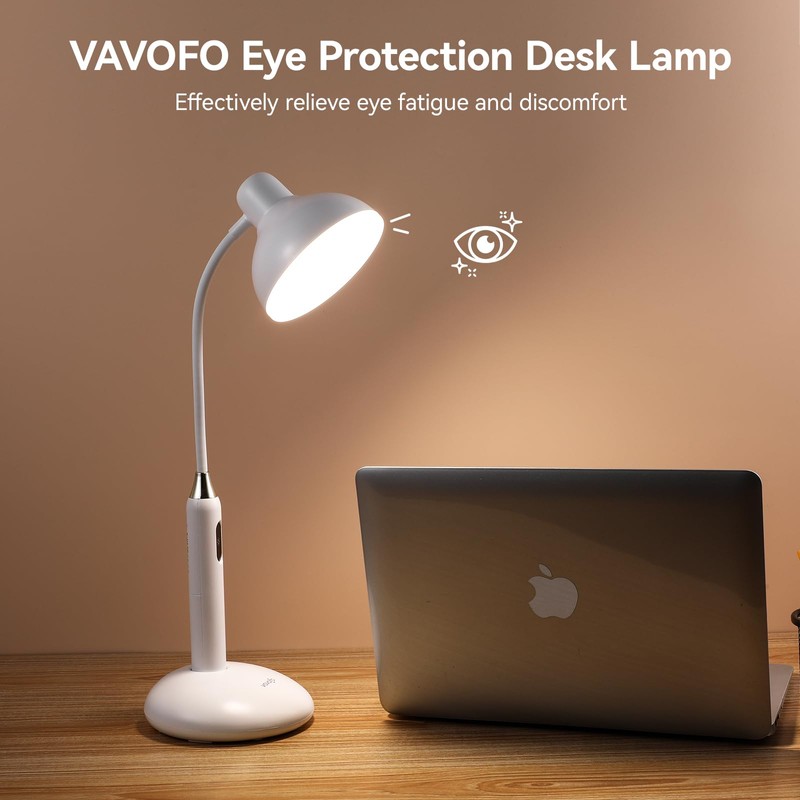 VAVOFO Eye-Caring Wireless Desk Lamp 6781-700 Lumens, 2700-7000K Adjustable Color
