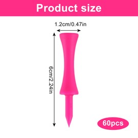 Solvayne Reusable Plastic Golf Tees Set of 10 for Beginners & Professionals, Durable and Environmentally Friendly