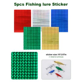 Unpainted Fishing Lures Making Kit, 357 Blank Hard Crankbait Lures Set with Pliers, Minnow Hard Bait Set with Eyes, Treble Hooks, Split Rings & Stickers