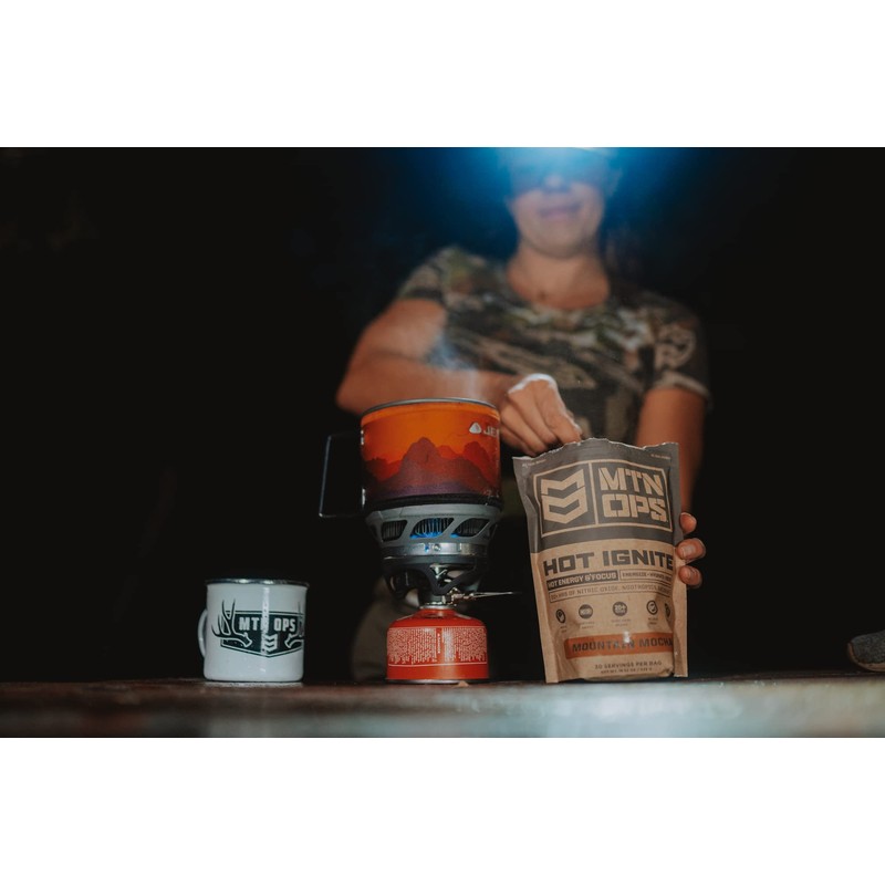 MTN OPS Hot Ignite Supercharged Energy Drink Mix Coffee Alternative,