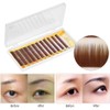 Mixed Dark Brown False Eyebrow Extension Fake Eyebrow Enlargement Single