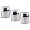 DECHOUS 3Pcs Leakproof Airless Lotion Pump Bottles Portable Cream Containers