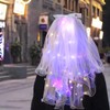 JONKY 2 Tier Led Bride Wedding Veil White Light up