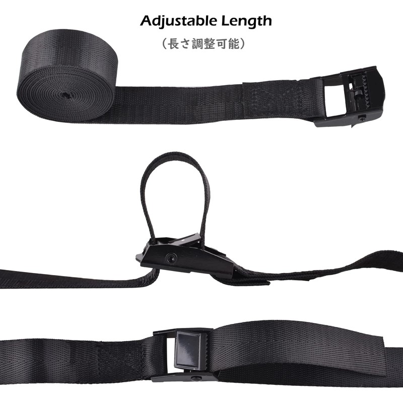 TRIWONDER Cargo Tightening Belt, Lashing Belt, Multi-purpose, Fixing Belt, Tie-Down