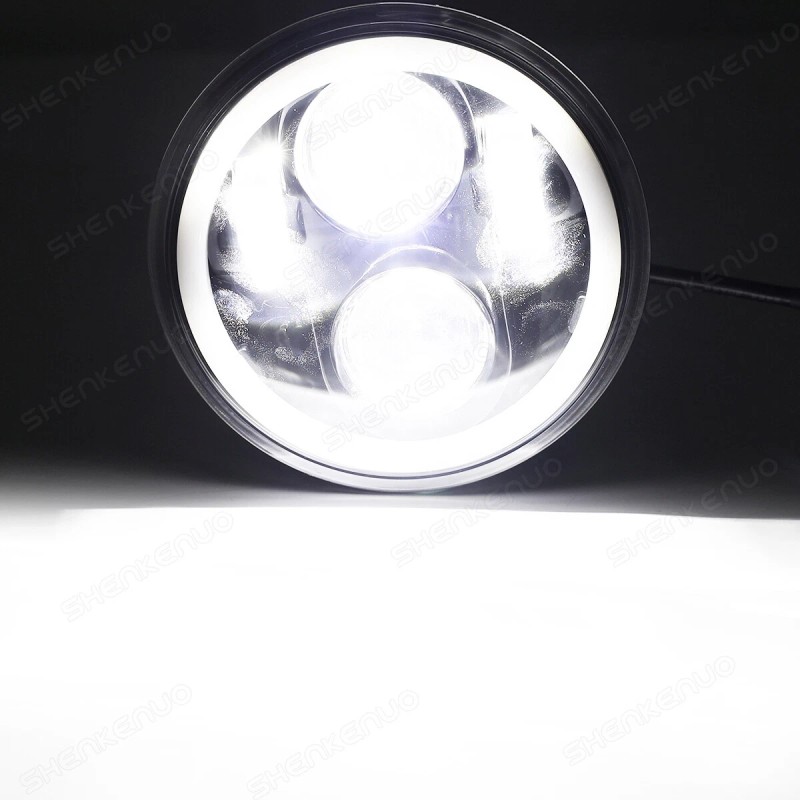 SHENKENUO 5-3/4 5.75" Motorcycle LED Projector Headlight for Honda Shadow