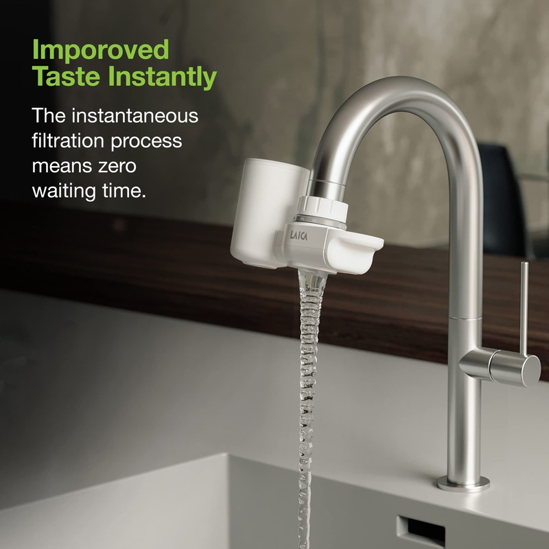 LAICA Genova Water Filter Tap with Hydrosmart System + Metal