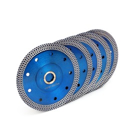 5Pcs/Box Porcelain Blade Super Thin Diamond Saw Blade 4.5" for Marble Granite Porcelain Tile Cutting(4.5"-5pcs)