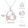Hummingbird Necklace 925 Sterling Silver Lotus Mother Daughter Chain Heart