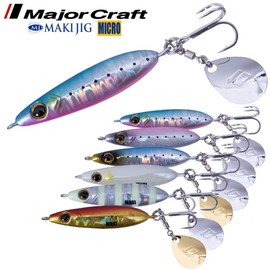 Major Craft Lure, Makijig, Micro Light Game Dedicated Blade 0.4 oz (10 g), Red Gold (Keimura) MAKI-MIC