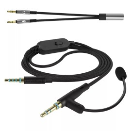 sony Geekria Boom Mic Headphones Cable for Sony WH-1000XM5 WH-1000XM4 (5.6 ft)