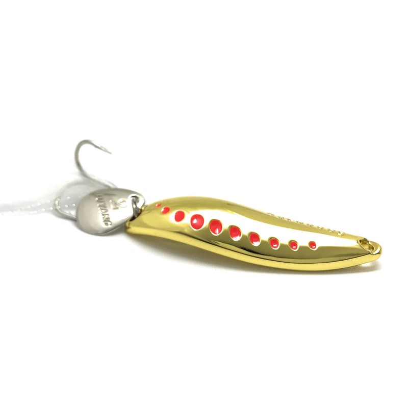 重厚感溢れる超肉厚ヘビー スプーン LEECH リーチ (ゴールド, 30g) ［ ショアジギング ヒラメ ブリ