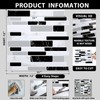 ReWallpaper Black and White Backsplash Tiles Peel and Stick 12"x12"
