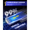 AUTOONE 9003 Bulb 6000K White with Cooling Fan, H4/HB2 Halogen
