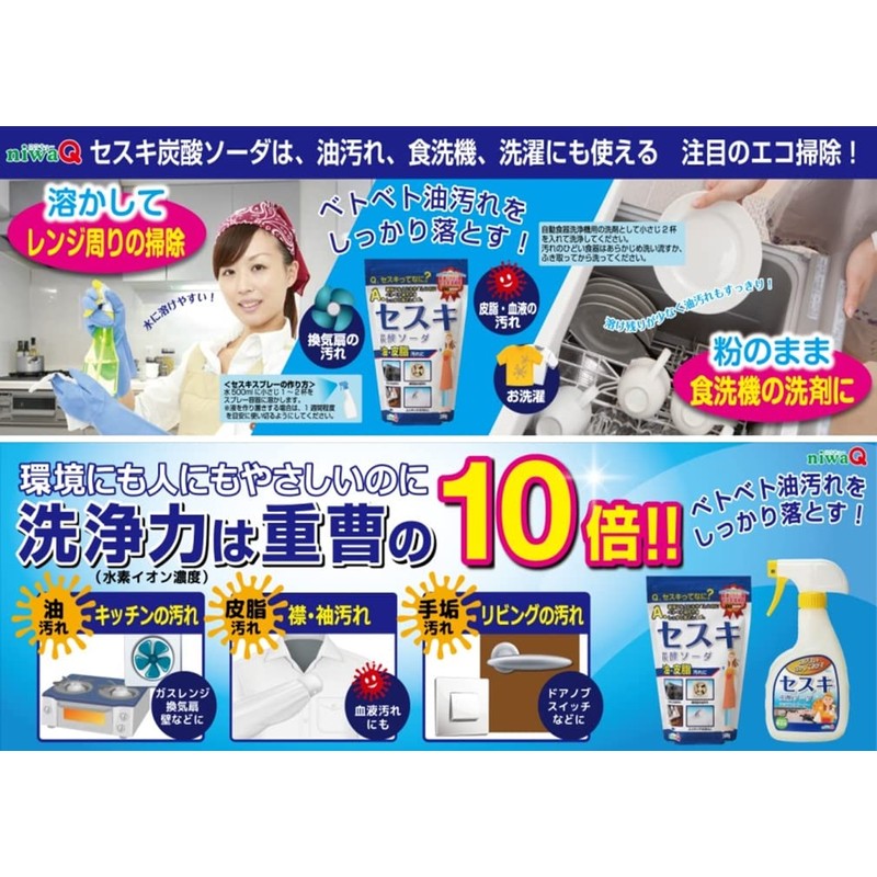 niwaQ Sesqui Cleaner for Kitchen, 13.5 fl oz (400 ml)