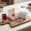 CACASO 50 Pcs Mini Pizza Boxes, Square, White, 3.54 x