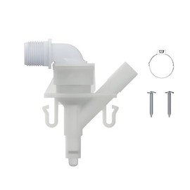 SEAFLO RV Toilet 90° Angled Water Inlet Valve Kit (SFRTK-017) - Fits All RV Toilets (SFRTPH-01-01, SFRTPH-01-02, SFRTPH-02-01) - Complete Kit with Screws, Clamp & Filter