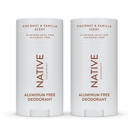 Native Deodorant Contains Naturally Derived Ingredients, 72 Hour Odor Control | Deodorant for Women and Men, Aluminum Free with Baking Soda, Coconut Oil and Shea Butter | Coconut & Vanilla, 2-Pack